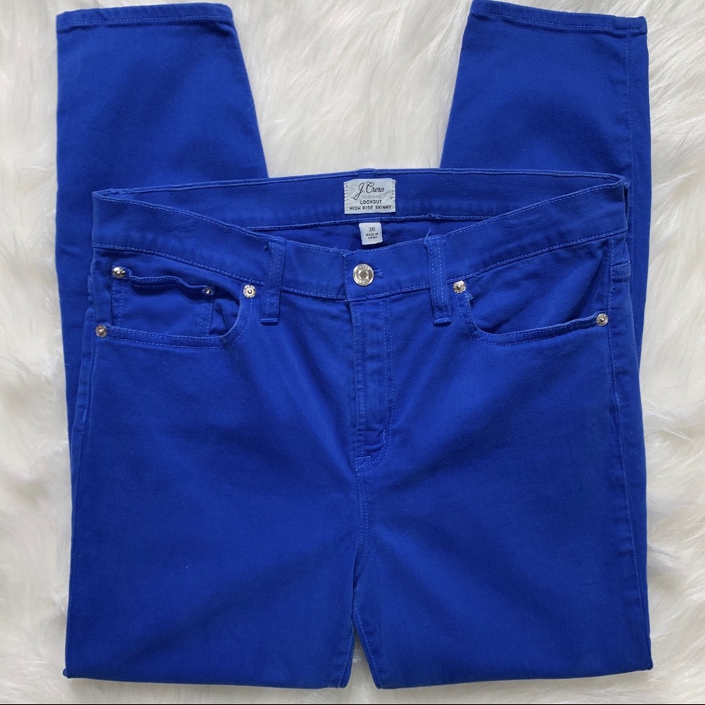 SOLD-J Crew High Rise Crop Skinny Jeans - Picture 1 of 7